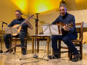 Toni Miró y Tolo Miró durante el concierto