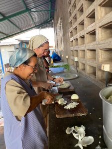 Preparativos profesión temporal Lubumbashi, Pureza de María 2025